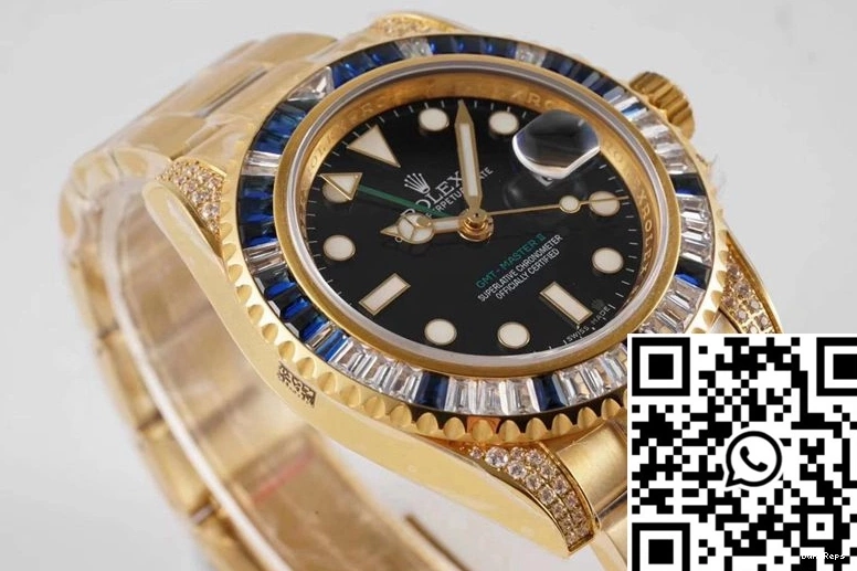 Factory 116758 II GMT White Rolex Diamond SAru Blue ROF Master 1104